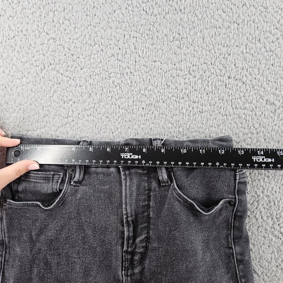 Good American Jeans Womens 4 (26x27) Black Good Straight Ankle Stretch Mid Rise - Picture 7 of 15